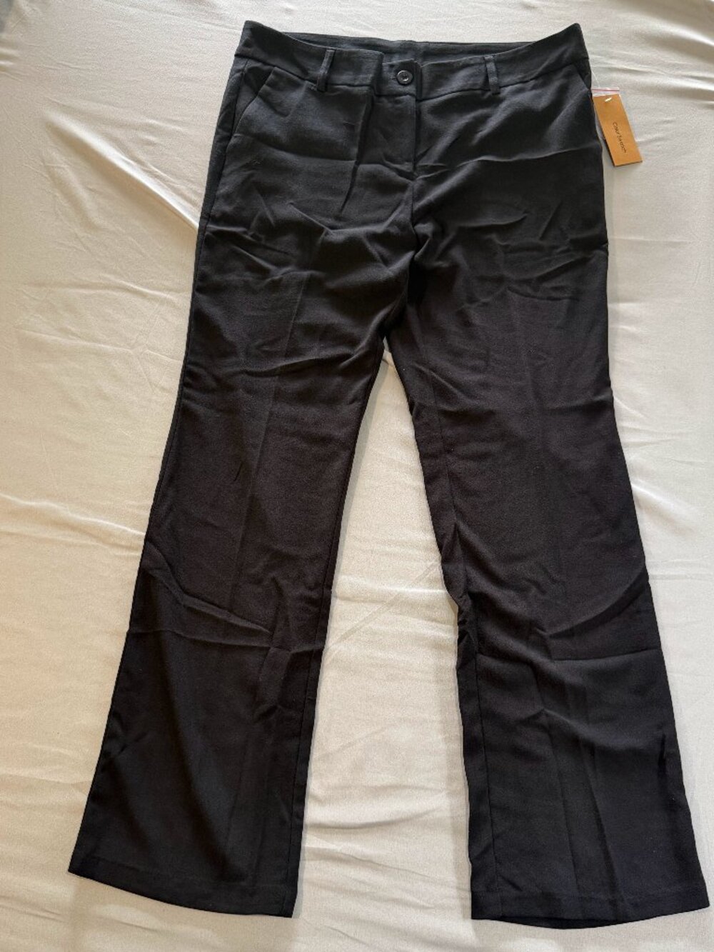 Color Swatch Women’s Dress Pants Black Lightweight Front Pockets 2X New w/o Tags